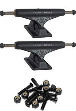 Independent Stage 11 Black Out TC Standard 149mm Skateboard Trucks with 1″ Black Mounting  ...