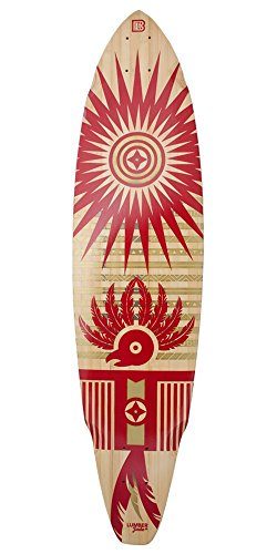 Bamboo Skateboards Square Tail Quetzal (East) Graphic Skateboard Deck, 38.75″ x 9.65″