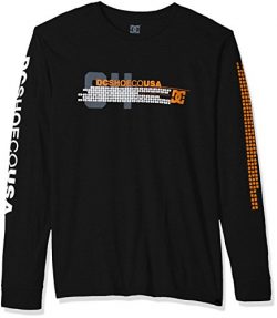 DC Men’s Mad Racer Long Sleeve Tee, Black, L