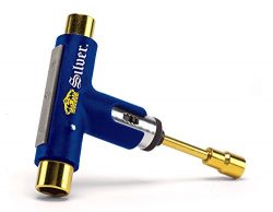 Silver Truck Company Skateboard Tool Lager, Blue/Yellow