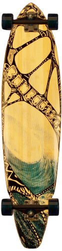 Bamboo Skateboards Hard Good Tidal Ride Long Board Complete (Square Tail), 38.75 x 9.65-Inch, Na ...