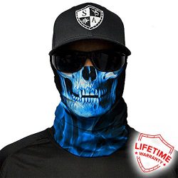 SA Company Face Mask Shield Protective Balaclava Bandana Microfiber Tube Neck Warmer (Blue Crow  ...