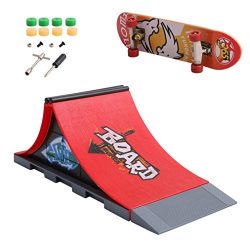 Skate Park Kit Ramp Parts – Mini Finger Skateboard Park for Tech Deck Fingerboard Ultimate ...