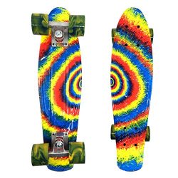 wonnv Retro Mini Cruiser 22 inch Complete Skateboard