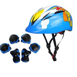 Atphfety Kids Helmet with Sports Protective Gear Set Knee Elbow Pads Wrist Guards for Cycling Sk ...