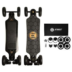 Evolve Skateboards – Bamboo GTX Street AND All-Terrain Electric Longboard Skateboard – 31 Mile R ...