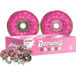 Andale Bearings 8mm Daewon’s Donut Box Pro Rated Precision Includes Free Wax with Spacers