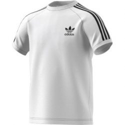 adidas Originals Big Boy’s Originals California Tee Shirt, White/Black, L