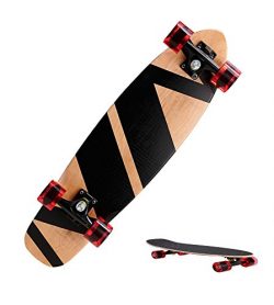 Anfan Longboard Downhill Division 27″ Cruiser Style Longboard Complete Skateboard For Kids ...