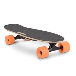 VEEKO Electric Skateboard | 28″ Portable Motorized Penny Board | Up to 6 Miles Per Charge  ...