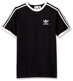 adidas Men’s Originals 3 Stripes Tee, Black, M