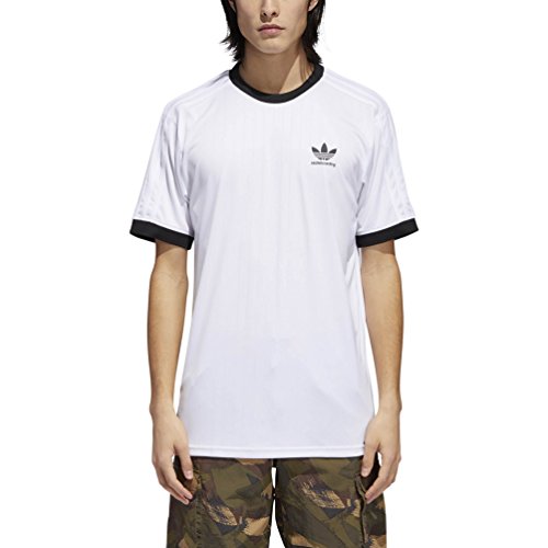 adidas Originals Men’s Skateboarding Clima Club Jersey, White/Black, M