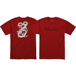 Primitive Skateboarding DBZ Shenron Nuevo Cardinal Men’s Short Sleeve T-Shirt – X-Large