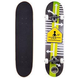 Cal 7 Skater Xing 7.5 Complete Skateboard, 52×31 99A PU