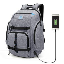 Srotek Laptop Backpack Large Computer Skateboard Backpack Water-resistant Outdoor Business Rucks ...