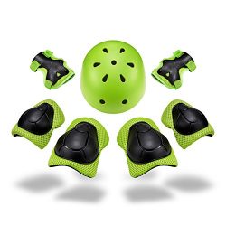 SKL Kid’s Protective Gear Set Knee Pads for Kids Knee and Elbow Pads with Wrist Guards for ...