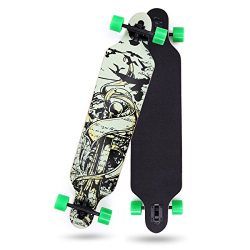 LAZYMOON 41″ X 10″ Professional Long Board Skateboard Cruiser Through downhill 9 Lay ...