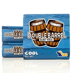 Double Barrel Surf Wax – Cool Water – 3 Pack