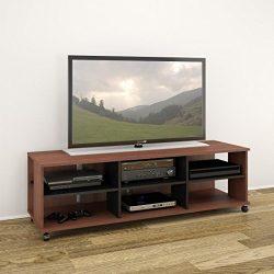 Nexera 103632 Jasper TV Stand, 60-inch, Moka & Black