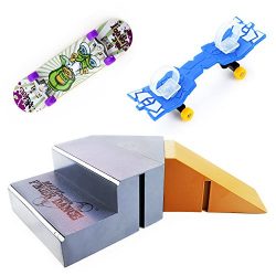 WFPLUS Skate Park Kit Ramp Parts for Tech Deck Circuit Board Mini Finger Skateboard Fingerboards ...