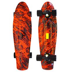 Scale Sports 27 Skateboard Complete Street Retro Cruiser Print Deck