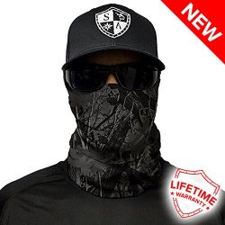 Sa Company Face Shield Micro Fiber Protect from Wind, Dirt and Bugs. Worn as Balaclava, Neck Gai ...