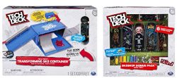 Tech Deck Transforming SK8 Container with Ramp Set and Skateboard, and a Sk8shop Bonus Pack (sty ...