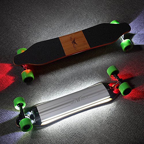 Electric Skateboard Bluetooth Controller Longboard Powerful Dual Hub Motors 25MPH Top Speed 15 