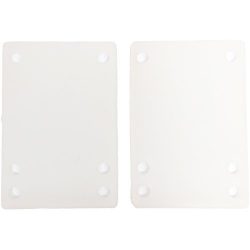 Warehouse Skateboards Standard White Riser Pads – 1/8″