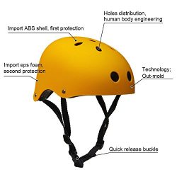 Adult Skateboard Helmet 11-Vents Adjustable Straps Protective Skiing Skate Bike Cycling Helmet M ...