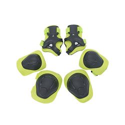 Giho Kid’s Protective Knee Pads Wrist Roller Elbow Blading Blades Pad Guards 6pcs Set for  ...