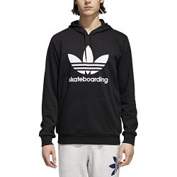 adidas Skateboarding Men’s Clima 3.0 Hoodie Black/White 3 Medium