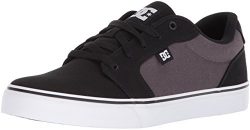 DC Men’s Anvil Tx Skate Shoe, Black/Battleship/White, 12 D US