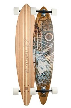 Bamboo Skateboards Harpy Eagle Complete Pintail Long Board, 44″ x 9.5″