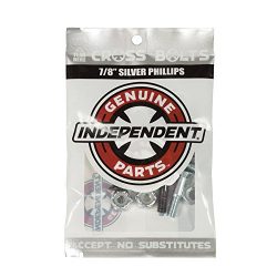 Independent Genuine Parts Cross Bolts Standard Phillips Skateboard Hardware (Black/Silver, 7/8&# ...