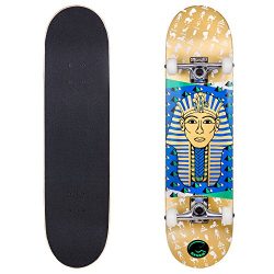 Cal 7 Complete Skateboard, Popsicle Double Kicktail Maple Deck, 31 Inches, Perfect for All Skate ...