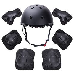 Yacool Kid’s Protective Gear Set, Child’s Adjustable Helmet, Knee Pads, Elbow Pads a ...