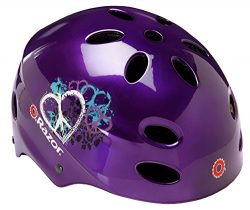 Razor V-17 Youth Muli-Sport Helmet, Purple Peace