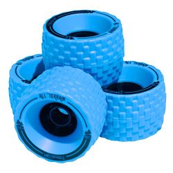 MBS All-Terrain Longboard Wheels (4), Blue