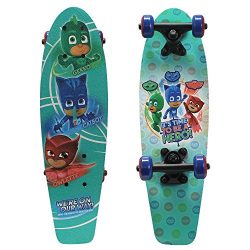 PlayWheels PJ Masks 21″ Wood Cruiser Skateboard, Hero Time