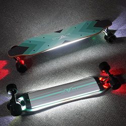 Electric Skateboard Bluetooth Controller Longboard- Powerful Dual Hub Motors 25MPH Top Speed 15  ...