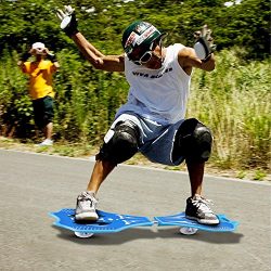 Kaluo Kids Youth Caster Board Skateboard, 2-Wheel Light Up Waveboard for Teens