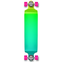 Yocaher Drop Down concave Pro complete longboard Cruiser freestyle skateboard and decks (Complet ...