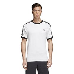 adidas Originals Men’s Originals 3 Stripes Tee, White, S