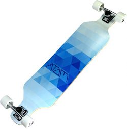 Atom Longboards Atom Drop Deck Longboard – 39″ , Blue Triangles