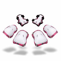 Kids Protective Gear SKL Knee Pads for Kids Knee and Elbow Pads with Wrist Guards 3 In 1 for Ska ...