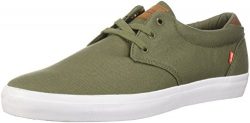 Globe Men’s Willow Skate Shoe, Burnt Olive Canvas, 11 M US