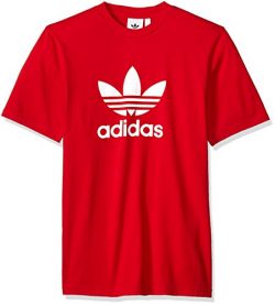 adidas Originals Men’s Trefoil Tee, Scarlet, XL