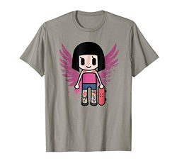 Cute Anime Girl Skateboarding Japanese Kawaii T Shirt