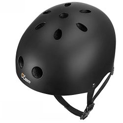 JBM Skateboard Helmet CPSC ASTM Certified Impact resistance Ventilation for Multi-sports Cycling ...